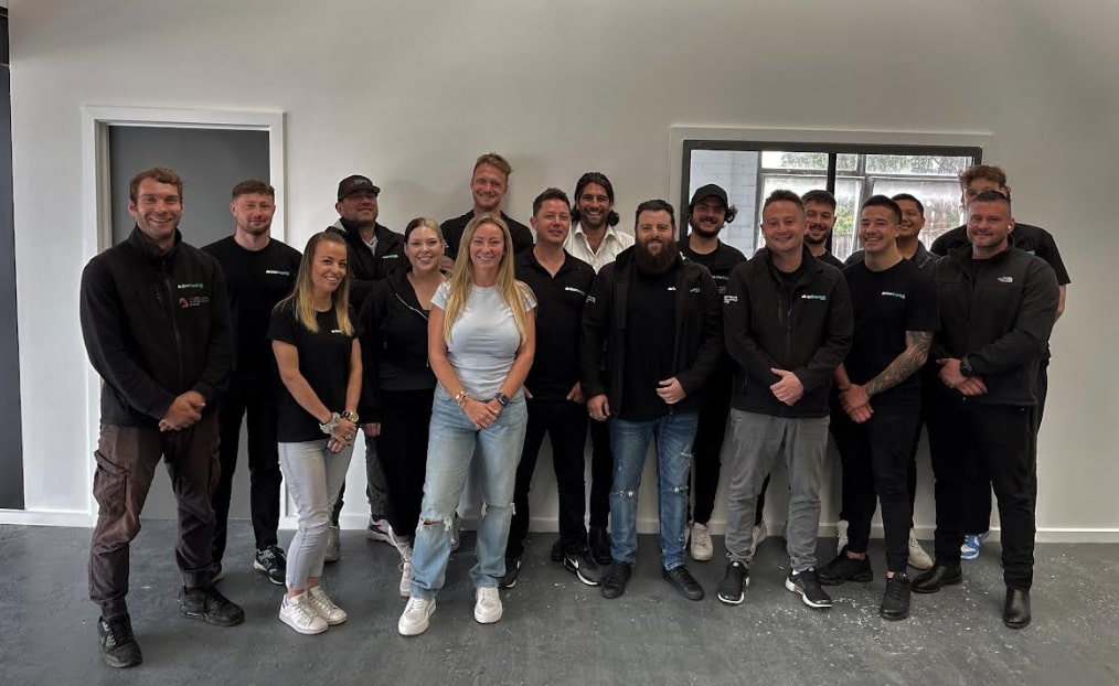 Marc Tricarico with the team